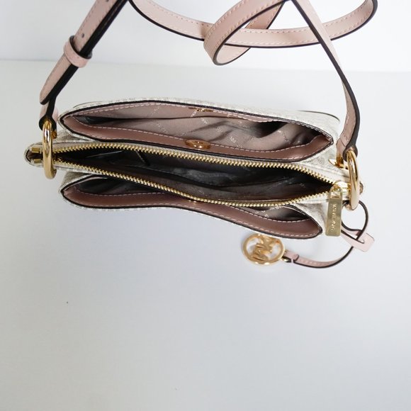 Michael Kors Nicole Crossbody Bag MK Vanilla Blush - Picture 6 of 6